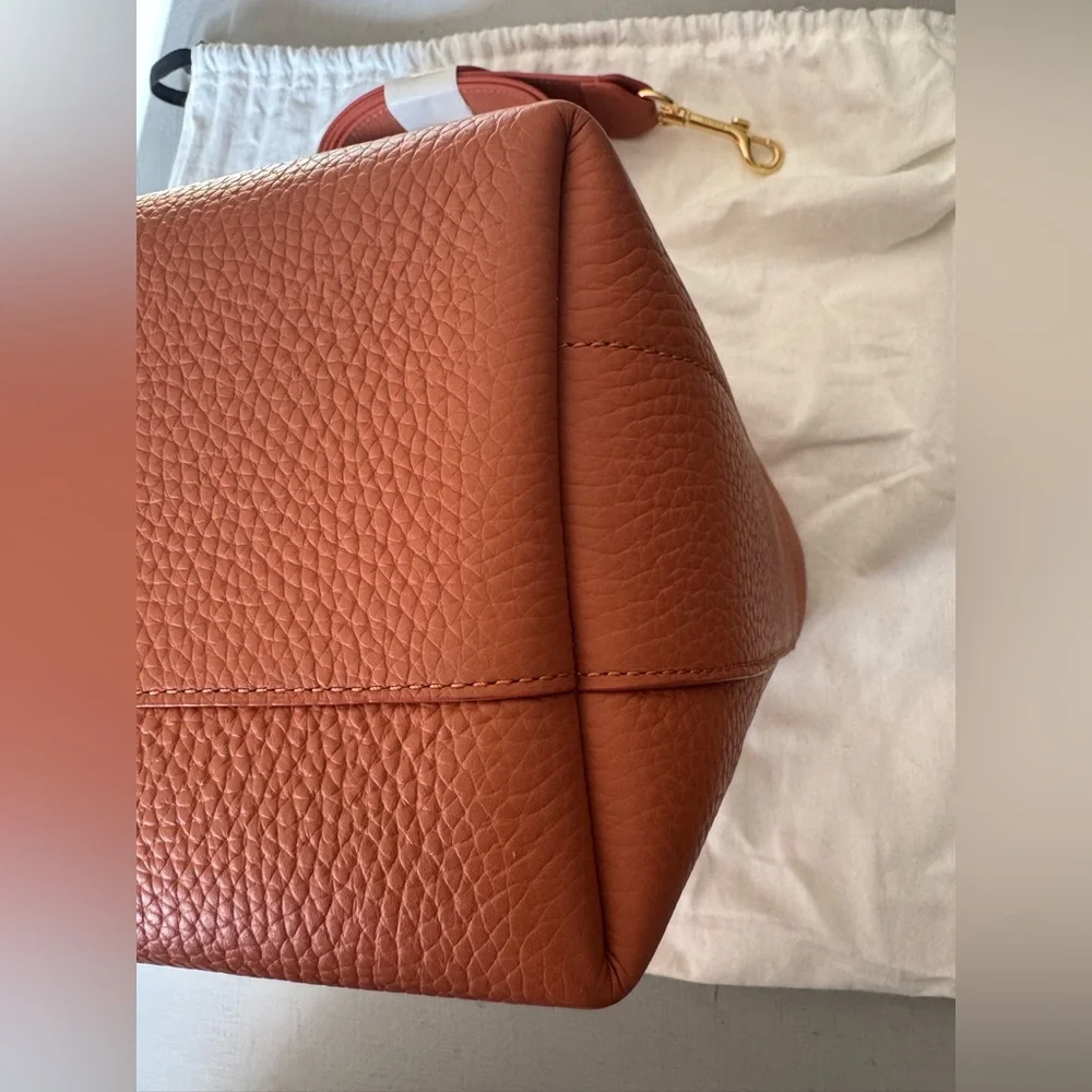 NWOT Cuyana Linea Bag in Terracotta Pebbled Leather